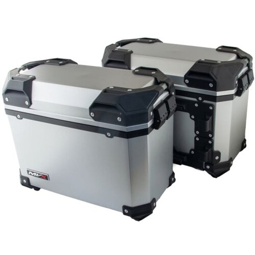  Set bočnih moto kofera MVX 28 l, sivi, sa univerzalnim nosačem Cene