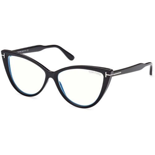 Tom Ford Mu&scaron;ki okvir za dioptrijske naočare Blue Block 0FT5843-B 156, Crni Cene