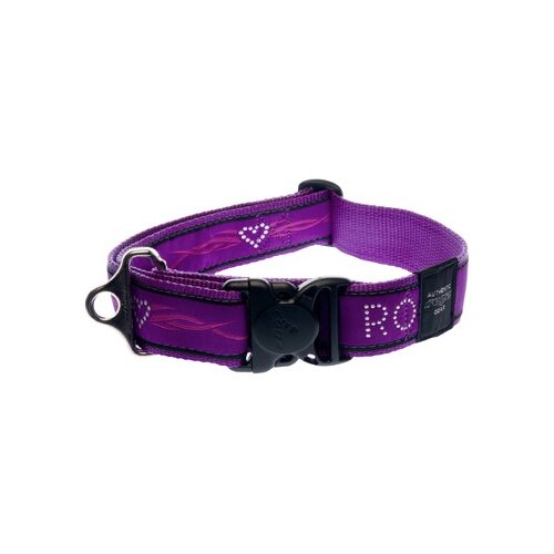Rogz special agent klasična ogrlica za pse, 40mm, xxl, ljubičasta Cene