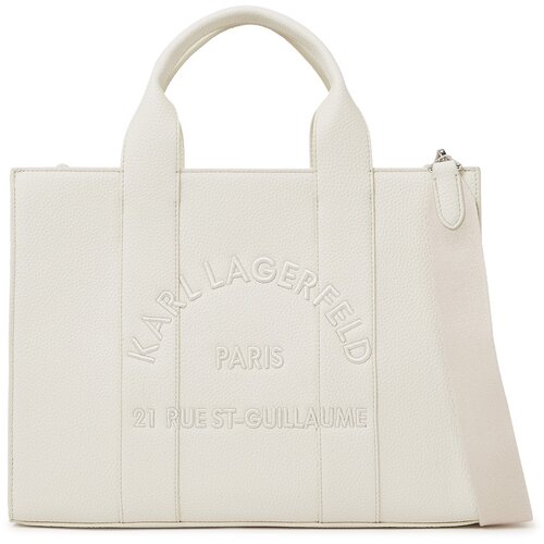 Karl Lagerfeld Vrečasta torba &amp;#039; Rue St-Guillaume Mittelgro&amp;szlig;e Tote Bag &amp;#039; bela Slike