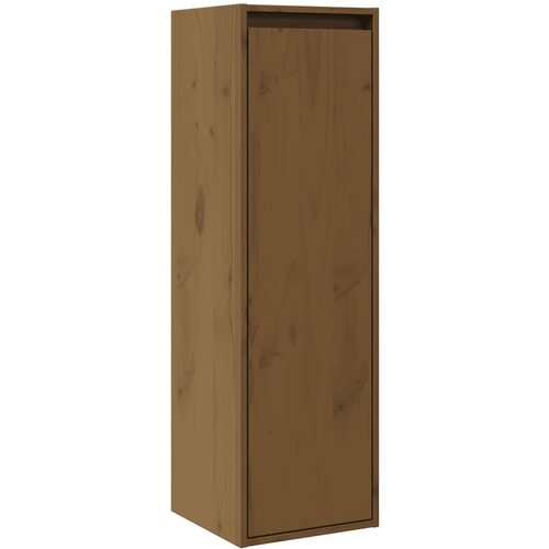 Furnova Stranska omarica medeno rjava 30x30x100 cm trdna borovina, (21949845) Slike