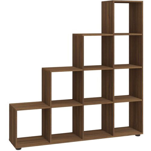 Maison Chic Stopničasta Knjižna omara - Knjižni regal rjav hrast 142 cm inženirski les, (21725208) Slike