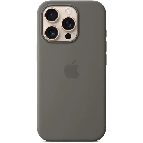 Apple iPhone 16 Pro Silicone Case Stone Gray, (21455912)