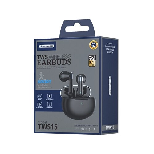 Jellico BREZŽIČNE SLU&amp;Scaron;ALKE TWS15 ZA IPHONE 12 13 14 S STEREO ZVOKOM, (5000334469) Slike