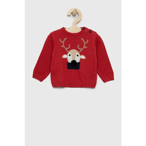 Birba Trybeyond Dječji pulover s postotkom vune boja: crvena, lagani