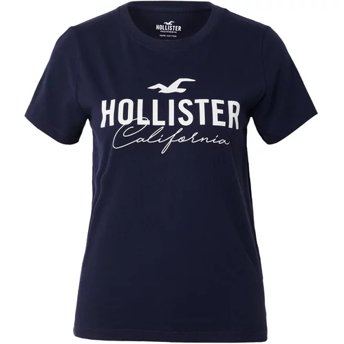 Hollister Majica mornarsko plava / bijela