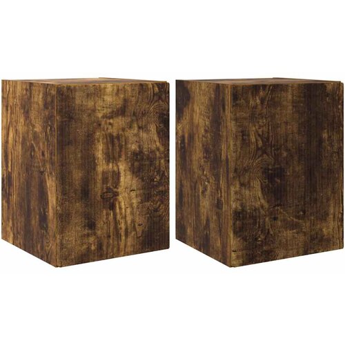 vidaXL TV stenska omara 2 pcs Dimljeni oreh 30 x 31 x 40 cm, (5000112650) Cene
