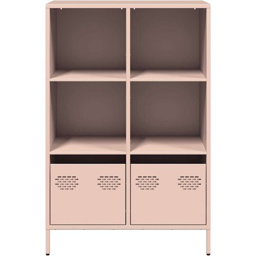 VidaXL Visoka omara roza 68x39x103,5 cm jeklo Slike