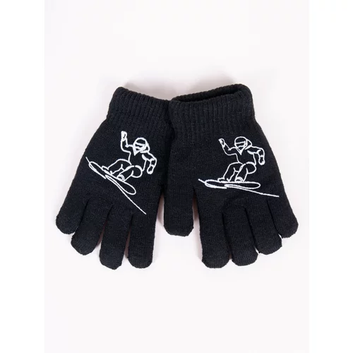 Yoclub Kids's Gloves RED-0200C-AA5A-001
