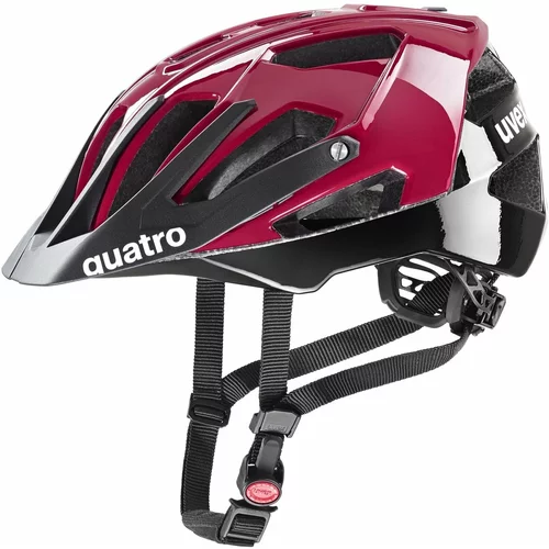 Uvex Quatro Red/Black 56-60 Kaciga za bicikl