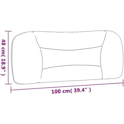  Jastuk za uzglavlje Hvar Bijeli 100 cm Imitacija kože - Bijela 100 cm 1 Slike