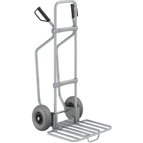 eurokraft pro voziček za prevoz vreč z drsnimi sanmi, pocinkan, nakladalna površina za pakete šxg 430 x 450 mm, pocinkana izvedba, z ročajem, pu-koles Cene