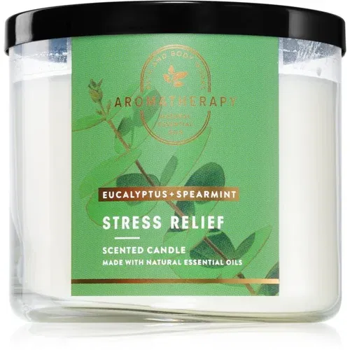Bath & Body Works Eucalyptus Spearmint dišeča sveča Stress Relief 411 g