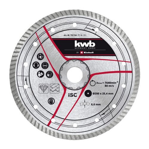Einhell Dijamantna rezna ploča turbo 200x25.4 mm, za TE-TC 620 U Cene