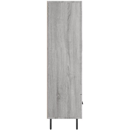  Visoka komoda siva boja hrasta 69,5x31x115 cm konstruirano drvo Slike