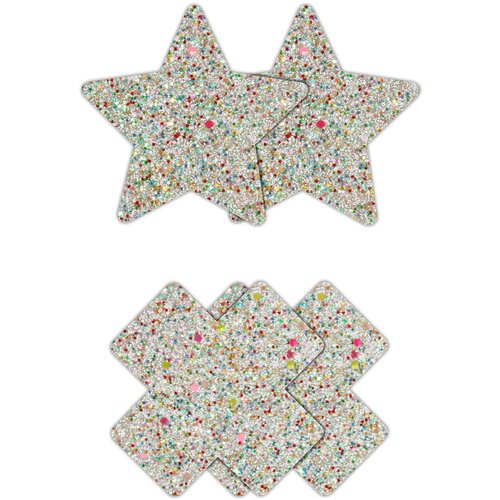 Ns Novelties Pretty Pasties Star and Cross Glow 2 Pairs Cijene