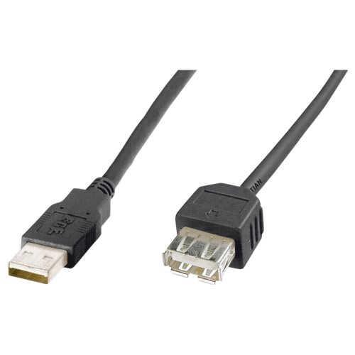 Digitus USB 2.0 kabelski podalj&scaron;ek [1x USB 2.0 - 1x USB 2.0 priključek] 1\,80 m črn AK-300200-018-S, (20421572) Cene