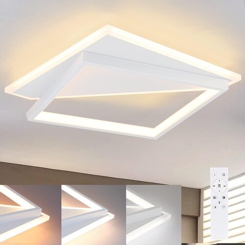 Nettlife Moderna 40W LED stropna svetilka za dnevno sobo, spalnico, zatemnljiva z daljinskim upravljalnikom, bela kuhinjska svetilka za hodnik, (22111194) Cene