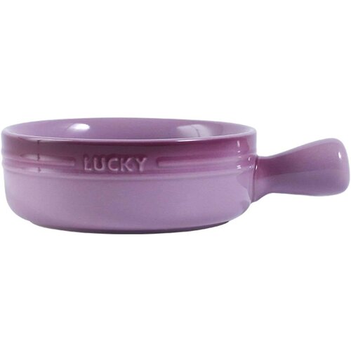 Dardanar Ceramic soup bowl with handle, single ramen bowl for 3 person, small pho bowl, round baking pan oven safe green, (21066505) Cene