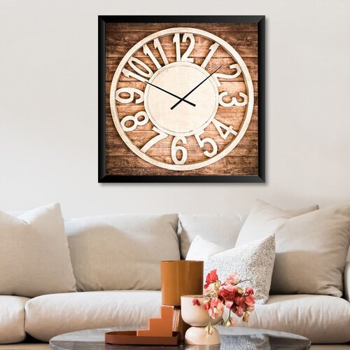 Wallity Dekorativni zidni sat STMDF16852597, 45x45 cm Cijene