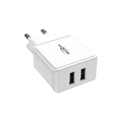 Ansmann Home Charger HC212 2xUSB 2400mA white Slike