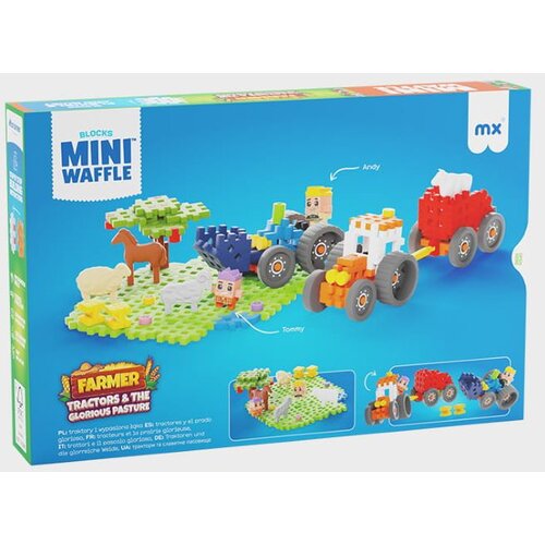 Marioinex Mini Waffle Farmer 110 kom, Tractors and the Glorious Pasture Slike