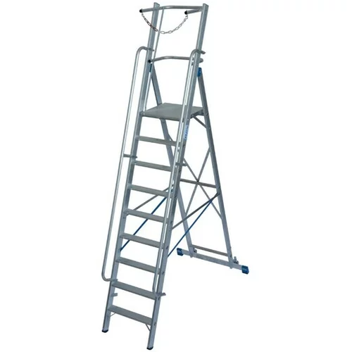 Krause-werk prostostoječa lestev s platformo Stabilo 1x9 stopnic 127532