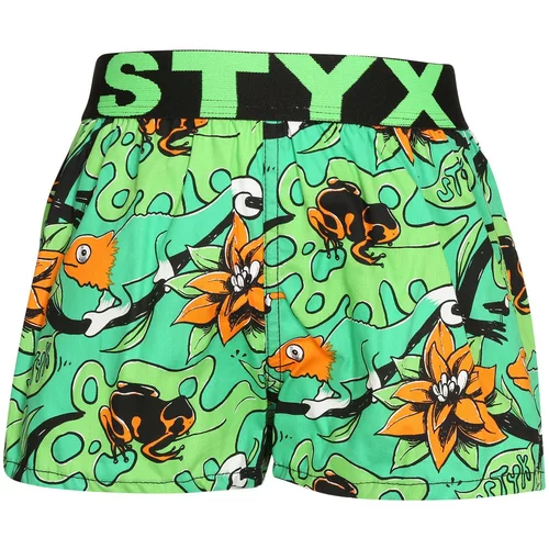 STYX Children's boxer shorts art sports elastic tropic