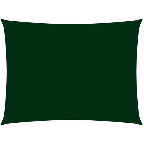 vidaXL Senčno jadro oksford blago pravokotno 4x6 m temno zeleno