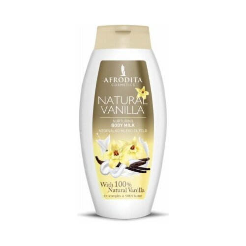 Afrodita Cosmetics natural vanila mleko za telo 250ml Slike