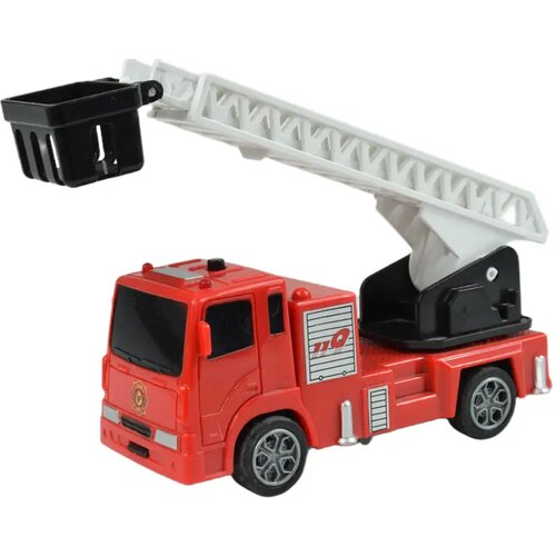 Magic Toys Spasilačko vozilo: Povratni vatrogasni kamion s ljestvama 13cm Slike
