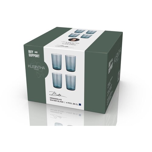 Bitz 4-delni set kozarcev Kusintha - modra Slike