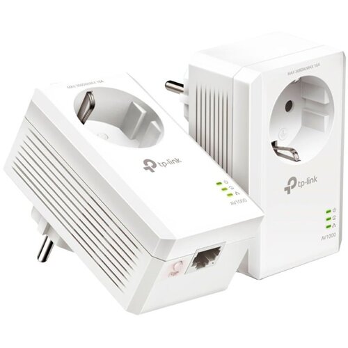 Tp-link AV1000 Passthrough Powerline KIT, Broadcom, 1 Gigabit Ports, 1000Mbps Powerline, HomePlug AV2, Green Powerline, Plug and Play, Pair Button, New PLC Utility, Twin Pack Cijene