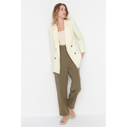 Trendyol Yellow Buttoned Jacket Slike