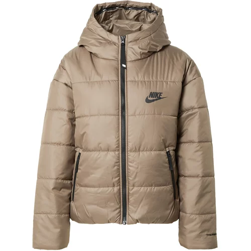 Nike Sportswear Zimska jakna svetlo rjava / črna