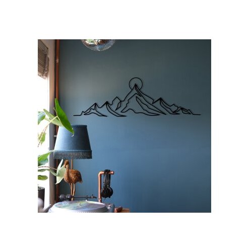 WALLXPERT Zidna dekoracija Everest, 119,5x37 cm, 1,2 mm, Crna Cene