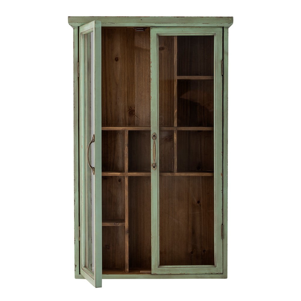 Bloomingville Zelena vitrina iz masivne jelke 13,5x80 cm Hazem &amp;ndash; Slike