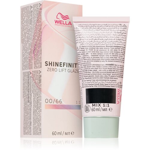 Wella Professionals Shinefinity Zero Lift Glaze demipermanentna boja za kosu nijansa 00/66 - Violet Booster 60 ml Slike