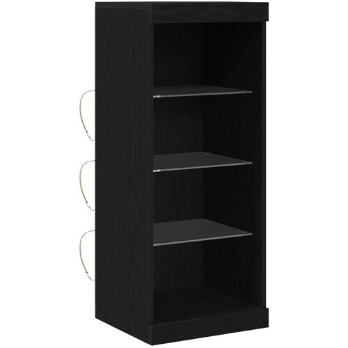 VidaXL Komoda s LED svjetlima Crni Hrast 41x37x100 cm Slike