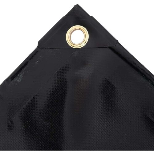 VidaXL Cerada 650 g/m&amp;sup2; 1,5 x 6 m crna Slike