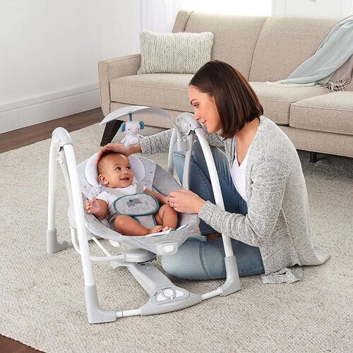 Kids II ljulja&amp;scaron;ka za bebe convertme Swing-2-Seat nash, 0-9kg Slike