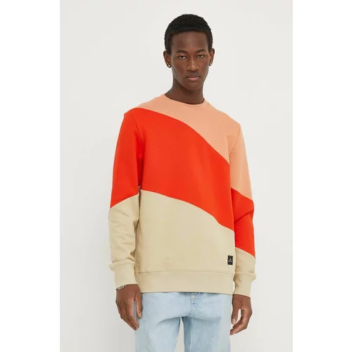 PS Paul Smith Bombažen pulover moška, oranžna barva