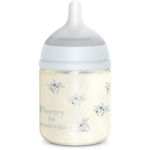 Suavinex Poetry SX Pro Physiological S staklena bočica za bebe 0 m+ Slow Flow - Blue 120 ml Slike
