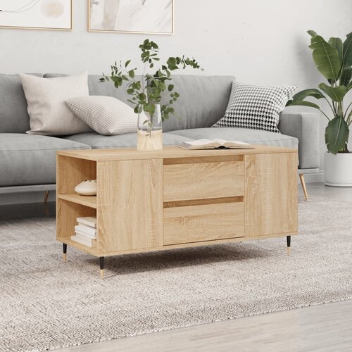  Stolić za kavu boja hrasta 102x44,5x50 cm od konstruiranog drva Cene
