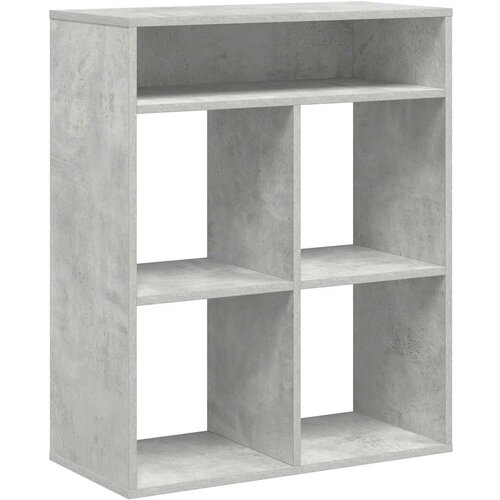 Maison Chic Knjižna omara - Knjižni regal betonsko siva 66x31x80 cm inženirski les, (21724977) Slike