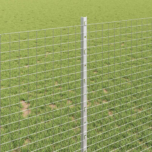  Zatvorena žičana ograda s postovima 50 x 1 m Pocinčani čelik Slike