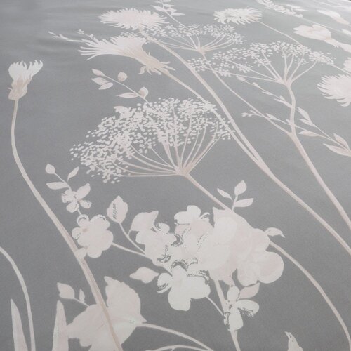 Catherine Lansfield Siva enojna posteljnina 135x200 cm Meadowsweet Floral &amp;ndash; Slike