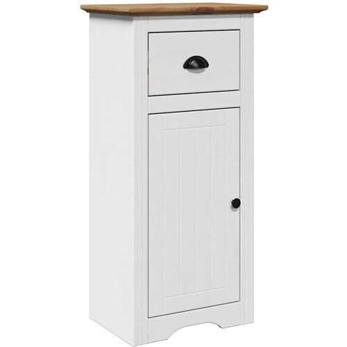Maison Chic Kopalniška omarica - Kopalniški kabinet "BODO" Bela in rjava 44x30x90 cm, (21794941) Cene