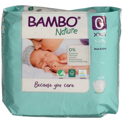 Bambo Nature pelene Premature 0 24 kos 1000010819 Slike