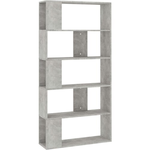 Maison Chic Knjižna omara - Knjižni regal betonsko siva 80x24x159 cm iverna plo&amp;scaron;ča, (21724533) Slike